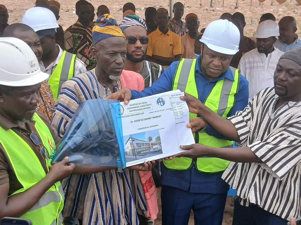 Handing over of site for the construction of 24-Hour Economy Market
